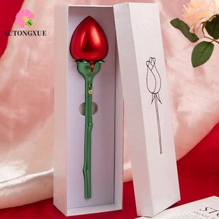 SUTONGXUE Hộp đựng đồ trang sức nở tự động, Hộp nhẫn cầu hôn hoa chống nước thanh lịch, Hộp trưng bày trang sức Màu hồng chống bụi Hộp nhẫn hồng đỏ đính hôn