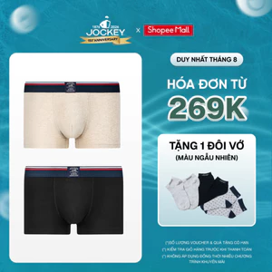 COMBO 2 Quần lót cotton nam Jockey dáng trunk - J0070
