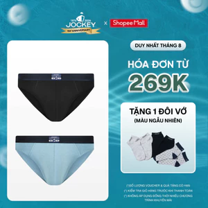 COMBO 2 Quần lót cotton nam Jockey dáng brief - J0067