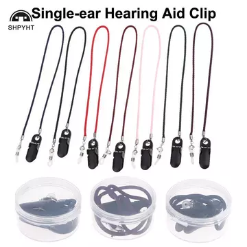 [SHPYHT] 1 Cái Kẹp trợ thính đa chức năng Kẹp trợ thính Phụ kiện ngăn ngừa mất dây treo di động Máy trợ thính cố định Dây đeo mới
