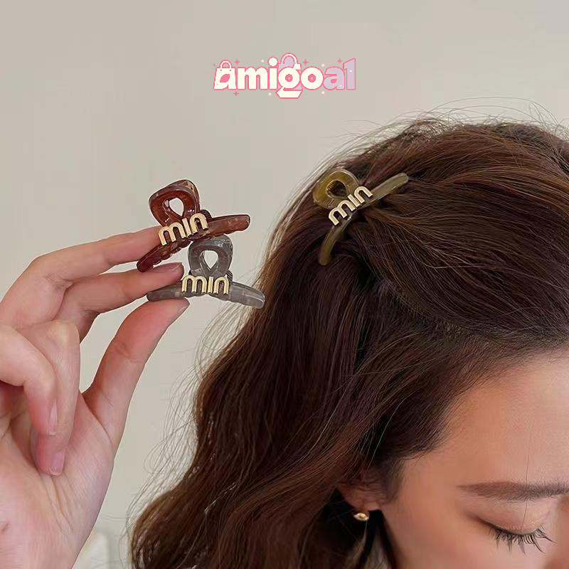 [AM] Kẹp Tóc Nhỏ Acrylic Tính Khí Phong Cách Công Chúa Kẹp Tóc Mũ Đội Đầu Cao Cấp Nữ