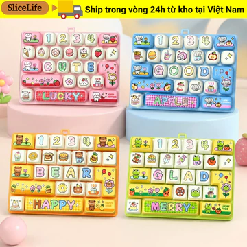 Đồ chơi bàn phím cơ SLICELLIFE, Âm thanh phím Đồ chơi thần tài giảm căng thẳng sáng tạo, 26 phím sáng tạo Túi đựng đồ chơi quà tặng có thể treo Mặt dây chuyền Charm Sử dụng giảm căng thẳng