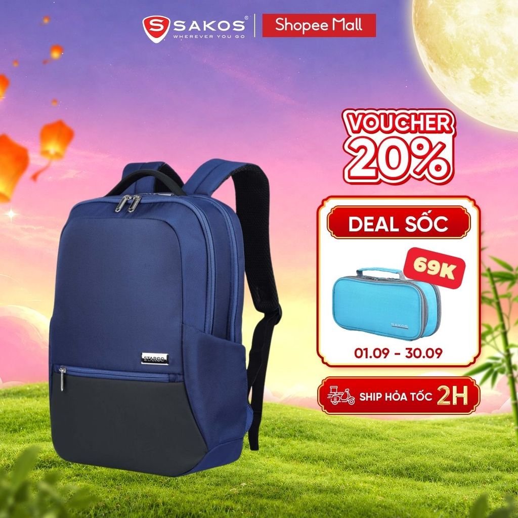 Balo Laptop Du Lịch STARGO ILANO 15.6 Inch Unisex Năng Động Thiết Kế Tối Giản Siêu Nhẹ Êm Ái