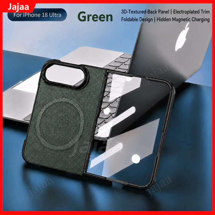 Dành Cho iPhone Duo Da Sang Trọng Mềm TPU Từ Tính Dành Cho Apple iPhone Ultra iPhone18 Gấp iPhone Gấp iPhone Duo 5G Cho Magsafe Sạc Không Dây Chống Va Đập Mặt Sau