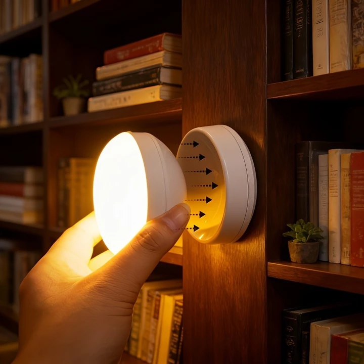 Đèn tường từ tính đục lỗ, Đèn đọc sách, Đèn bàn, Đèn đầu giường, Đèn tủ, Đèn hành lang, Đèn tường bảo vệ mắt đầu giường phòng ngủ, Đèn đọc sách từ tính có thể sạc lại xoay 360 độ, Đèn ngủ từ tính cảm 