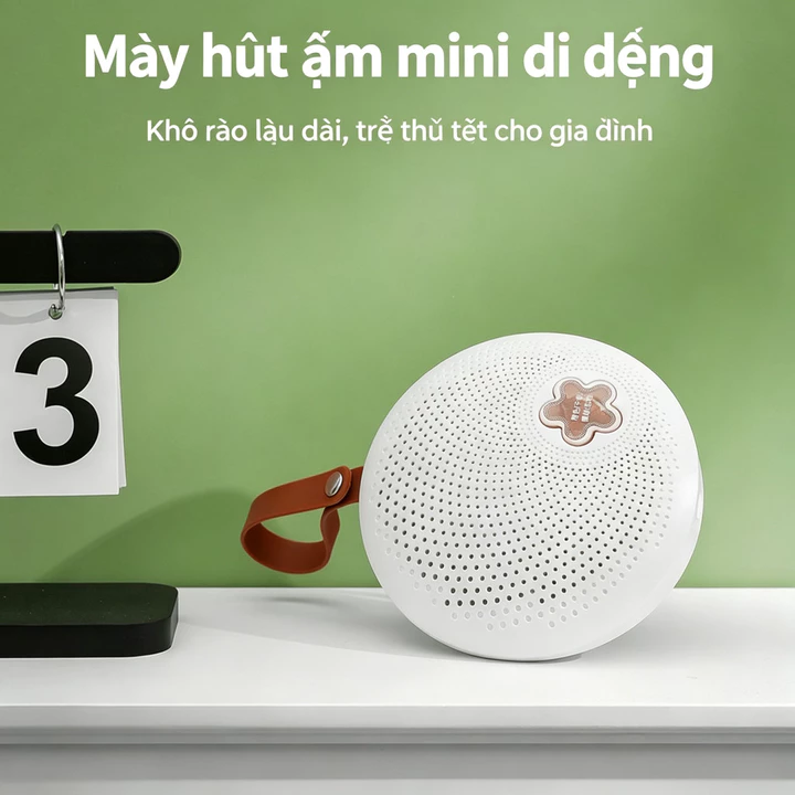 Máy hút ẩm mini treo tái sử dụng, máy hút ẩm tủ quần áo, tủ giày, vali du lịch chống ẩm