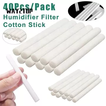 WAY2TOP 40 Miếng Bọt Biển Thay Thế Bộ Lọc Độ Ẩm, Lõi Swab 80mm / 90mm / 100mm Miếng Bọt Biển Tạo Độ Ẩm Không Khí 8mm Bọt Biển Cho Máy Tạo Độ Ẩm USB Máy Khuếch Tán Hương Thơm