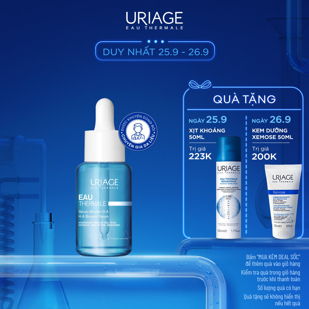 Tinh chất giúp cấp ẩm cho da Uriage Eau Thermale Sérum Booster H.A 30ml