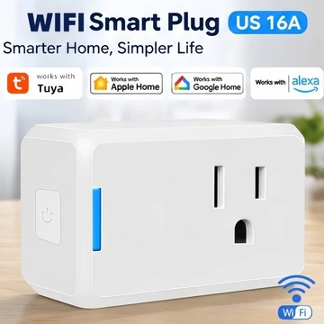 16A US WiFi Phích cắm thông minh Ổ cắm điện gia đình thông minh Ứng dụng Thời gian Điều khiển từ xa Ổ cắm nhà thông minh