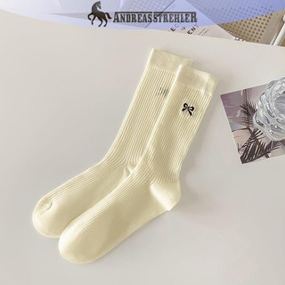Onetimingfine 1 Cặp Nữ Mỏng Rỗng Ra Dài Rời Tất Ngọt Ngào Bé Gái Nhật Bản Màu Trơn Thoáng Khí Cotton Xuân Hè Stock VN