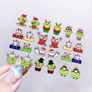 Sticker 5D Giáng Sinh (Noel) Dán Móng Cực Dễ, Cực Xinh
