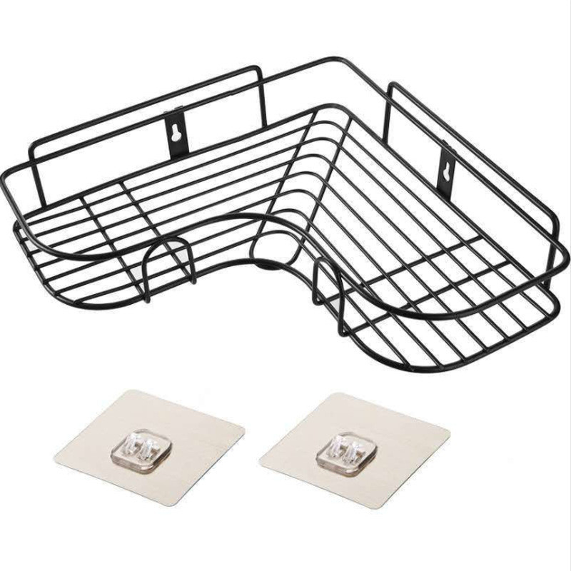 Phòng Tắm Không Rỉ Góc Kệ Sắt Nghệ Thuật Giá Để Đồ Nhà Bếp Hình Tam Giác Giá Đỡ Khung Góc Tắm