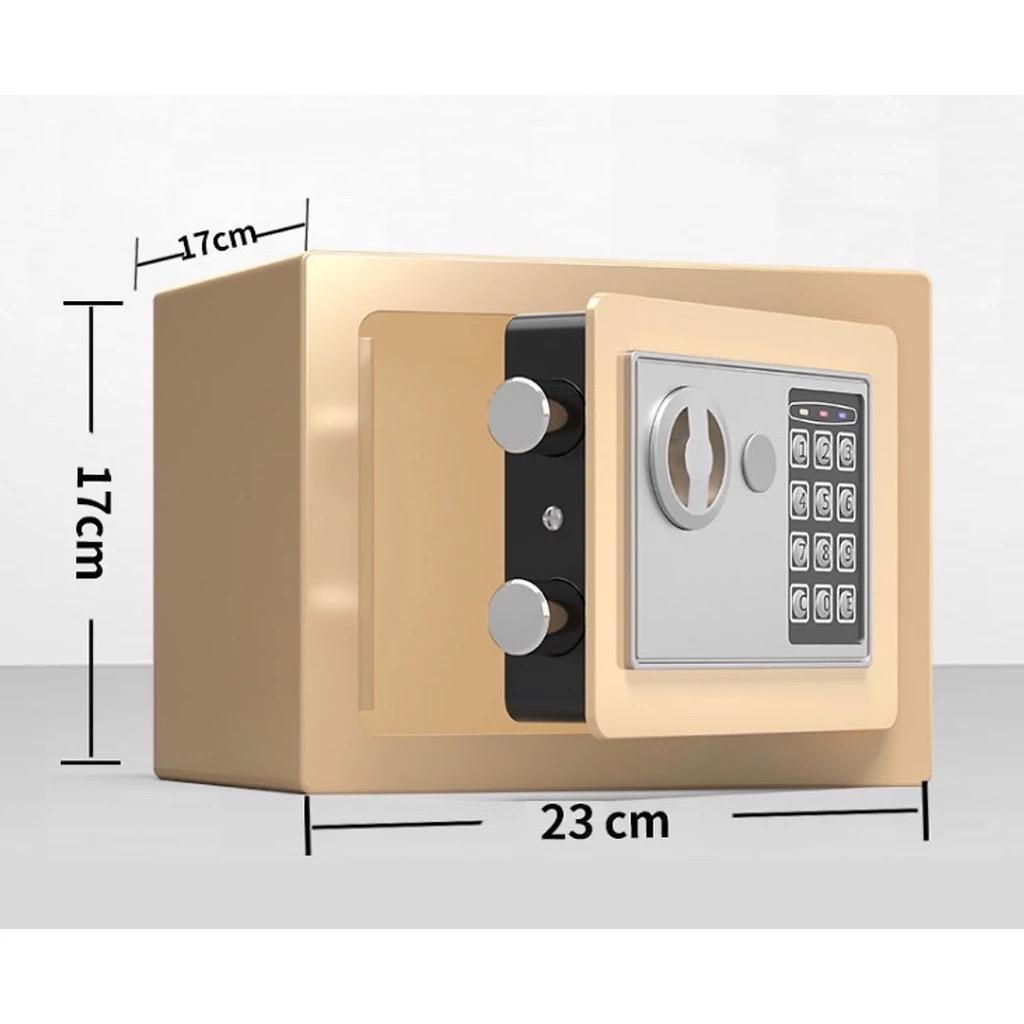 Két Sắt Mini Khóa Điện Tử Chống Cháy Độ Bảo Mật Cao BB-360 Siêu Tiện Lợi Két sắt mini khoá điện tử 17E, có khe đút tiền,