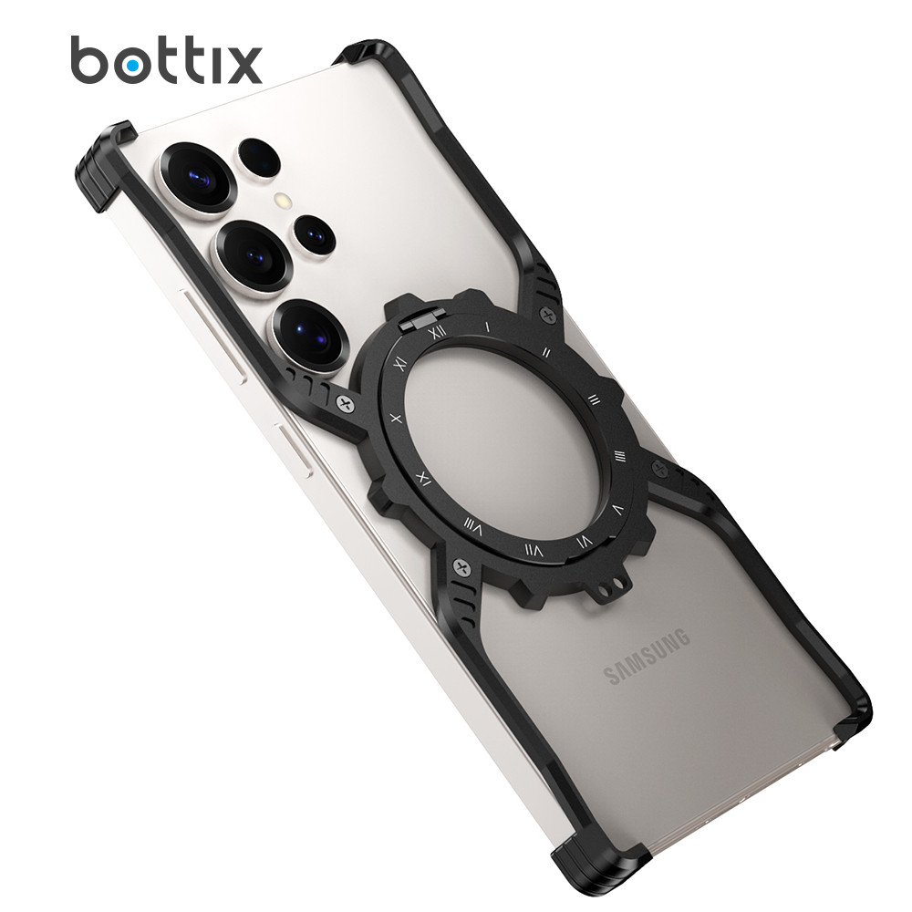 Kim Loại Từ Tính Dành Cho Samsung Galaxy S26 S25 Ultra Cover S24 U S23 S22 Hợp Kim Nhôm Không Vành Cản Tích Hợp 360 Vô Hình Giá Đỡ