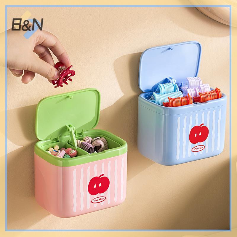 Hộp đựng bông Qtip B & N có nắp, tổ chức lưu trữ phòng tắm, đựng trang điểm