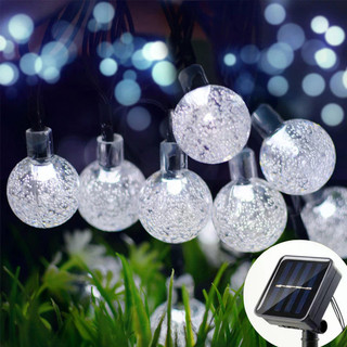 Ramadan Mubarak Đèn dây năng lượng mặt trời Đèn bóng bong bóng LED, Trang trí ngoài trời chống nước cho lễ kỷ niệm sân vườn và lễ hội Hồi giáo