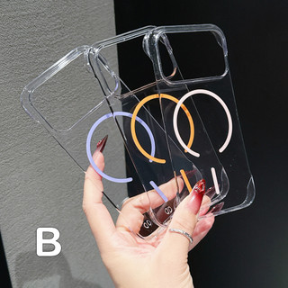 [JLK] Ốp từ tính trong suốt pha lê không khung siêu mỏng cho iPhone 17 Air 17 Pro Max Vỏ cứng điện thoại không viền trong suốt