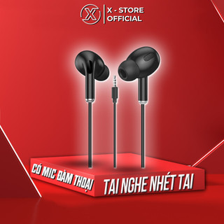 Tai nghe có mic dây dài 3.5mm cho điện thoại – Tai nghe có dây 3.5mm nhét tai đa sắc màu tiện lợi – TNS12