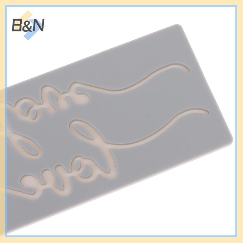 B & N 1 Từ Tình Yêu Silicone Pad Fondant Bánh Mousse Khuôn Socola Bánh Silicon Ren Thảm DIY Phụ Kiện Nhà Bếp Dụng Cụ Nướng Bánh.
