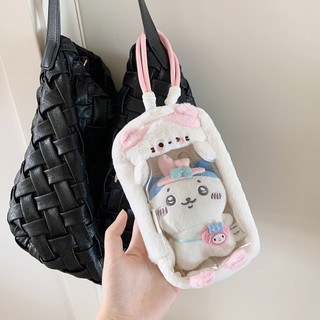 Thiết kế búp bê dễ thương trong suốt PVC ca rô in hình itabag dành cho nữ