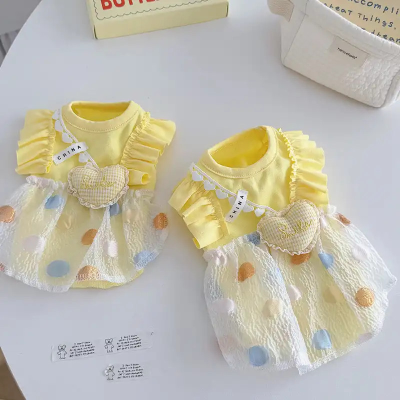 Áo nỉ thú cưng Thu Đông Phong cách mới Sức sống Quần áo chó màu vàng Teddy Bichon Cat Quần áo thường ngày