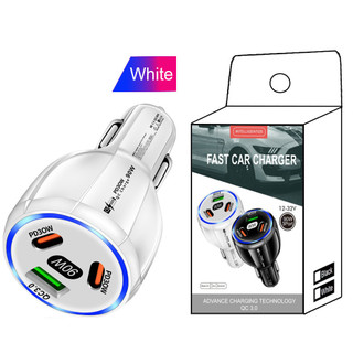 Tẩu sạc xe hơi đa năng 3 cổng, sạc nhanh QC3.0, 1 Type C 2 USB cho điện thoại, tẩu sạc xe hơi tiện lợi TSOT3C