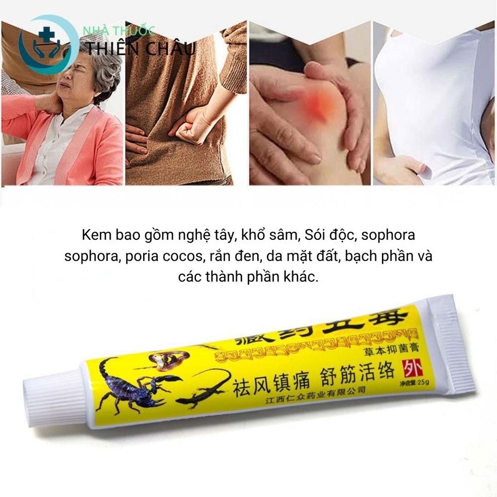 Đốt Sống Lưng Cổ Vai Gáy-Cao Xoa Bóp Ngũ Độc Tây Tạng Hỗ Trợ Giảm Đau Nhức Xương Khớp