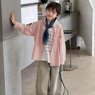 [DOU DOU KID] SM12 Áo Sơ Mi Bé Trai,15-48kg,Chất Hữu Cơ Mềm Đẹp