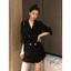áo khoác blazer nữ đen basic mỏng nhẹ girl phố đẹp cao cấp sang chảnh áo khoác vest cardigan hot trend 2026