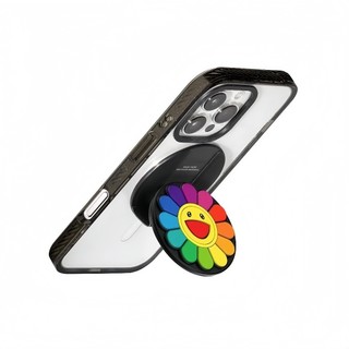 Giá đỡ từ tính chất lượng cao Smile Sunflower Silicone cho IPhone Fold Hỗ trợ co giãn
