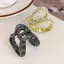 PNPIA- Kẹp Tóc Kim Cương Giả Mini Mới Dành Cho Nữ Thời Trang Nhỏ Chống Rách Kim Loại Cao Đuôi Ngựa Vuốt Tóc Mũ Đội Đầu Phụ Kiện Tóc