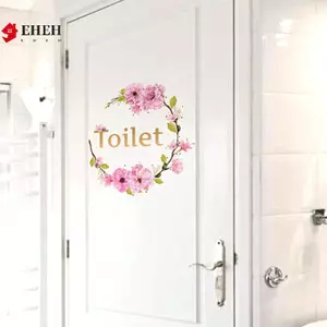 Nhánh Cây Hoa Tiếng Anh Nhà Vệ Sinh Treo Tường Stier Cửa Nhà Vệ Sinh Trang Trí Tường Stier Tự Dính Treo Tường VN