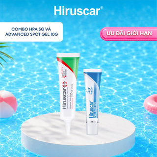 Bộ Gel giảm mụn nhanh 24h và Gel làm mờ sẹo mụn, thâm mụn Hiruscar Post Acne 5g
