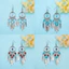 Phong Cách Dân Tộc Retro Tính Khí Thời Trang Du Lịch Mùa Hè Phù Hợp Với Phong Cách Kỳ Nghỉ Bohemian Tua Rua Bông Tai Dài