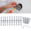 Belleshopp Công cụ sửa chữa ổ cắm trên tường Hộp nối Bộ thanh chống kích thước tiêu chuẩn và cờ lê Chủ đề rõ ràng để lắp đặt điện (86 Thanh chống kim loại)
