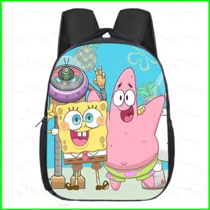 HT3 SpongeBob Patrick Star Ba Lô Dành Cho Học Sinh Dung Tích Lớn Chống Thấm Nước In Đa Năng Nữ schoolbag Túi