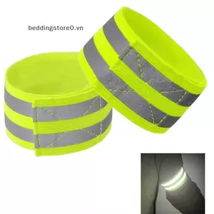 COD Dây phản quang Dây đai cánh tay LED Ánh sáng phản quang Cánh tay Dây đai an toàn để chạy bộ ban đêm Dây đeo cổ tay đi xe đạp MỚI