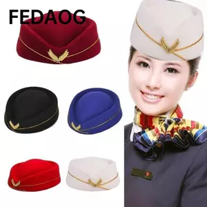 FEDAOG Tiếp Viên Mũ Hiệu Suất Trang Phục Phụ Kiện Nữ Mũ Nồi