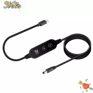 Cáp chuyển đổi tăng cường NOTE1, Bộ chuyển đổi USB-C sang DC 3A 5V sang 12V, Cáp chuyển đổi PD điện áp có thể điều chỉnh bền bỉ Bộ chuyển đổi sạc nhanh