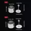 TMOY Mới Cơm Tròn Bóng Khuôn Có Đẩy Thép Không Gỉ Món Tráng Miệng Mousse Bánh Nhẫn Dễ Dàng Demoulding Sushi Làm Khuôn Dụng Cụ Nhà Bếp TMOY
