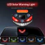 1PC SOLAR POWERED LED DEMON EYE CẢNH BÁO XE ĐÈN Đèn nhấp nháy tự động không dây cho cửa sổ tam giác phía sau Trang trí an toàn tự động