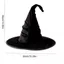 Mũ Halloween DONOVANQQ, Mũ Phù Thủy Gothic Lolita Nhăn, Vành Lớn Thoáng Mát Cao Mũi Nón Top Có Thể Tháo Rời Nữ Phù Thủy Mũ Bóng Hóa Trang