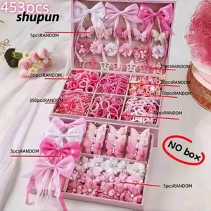 Dây buộc tóc SHUPUN Girls, Bộ phụ kiện tóc nhiều màu sắc đàn hồi cao, Nơ không làm tổn thương Dây buộc tóc bé gái Trẻ em