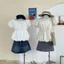 Áo Babydoll Hoa Phối Lót Ren Form Bí Xoè Cột Cổ Dễ Thương, Áo Kiểu Nữ Line45444 - - Hieuvy Botique