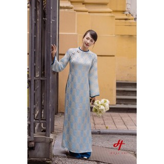 Áo dài cách tân nữ cao cấp, màu sắc nhã nhặn, thiết kế tôn dáng mặc lễ tết, đi tiệc | Áo dài Hoài Thị