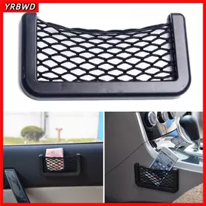YRBWD Bảo Quản Ô Tô Bỏ Túi Lưới Đàn Hồi Nylon Trang Trí Ô Tô Treo Trang Trí