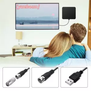 Ăng-ten TV HDTV Flat Trong nhà Phạm vi 50 dặm VHF UHF DVB -