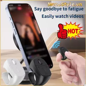 MONOSTYLE Bluetooth Page Turner, Mini USB Sạc Vòng Điều Khiển Từ Xa, Không Dây Có Con Lăn Di Động Selfie Chuột Cho Android Cho Bộ Điều Khiển Kindle