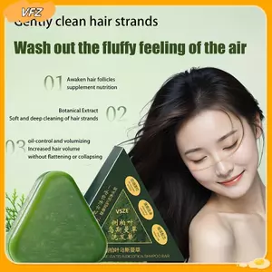 Xà phòng dầu gội thảo dược tự nhiên VFZ Usman Grass & Platycladus Xà phòng thủ công Nuôi dưỡng tóc, kiểm soát dầu, sảng khoái, chăm sóc tóc mềm mại và êm dịu 120g Louislifecool