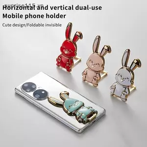 SSVN Dễ Thương ABS Bunny Ngón Tay Nhẫn Giá Đỡ Điện Thoại Di Động Có Thể Gập Lại Điện Thoại Di Động Mini Cần Kéo Điện Thoại Nhẫn Giữ.